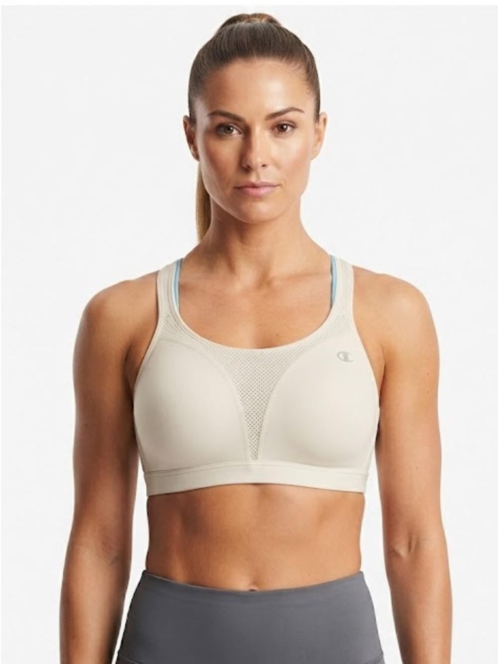 Champion Max Support 36C White High Support Wireless Sports Bra Hook & Eye